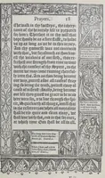 An illustration from A booke of Christian prayers, : collected out of the auncie[n]t writers, and best learned in our tyme, worthy to be read with an earnest mynde of all Christians, in these daungerous and troublesome dayes, that God for Christes sake will yet still be mercyfull vnto vs. (1578)