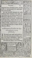 Picture 6 of 26 from A booke of Christian prayers, : collected out of the auncie[n]t writers, and best learned in our tyme, worthy to be read with an earnest mynde of all Christians, in these daungerous and troublesome dayes, that God for Christes sake will yet still be mercyfull vnto vs. (1578), leaf 57