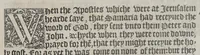 An illustration from The booke of the common prayer and administracion of the sacramentes, and other rites and ceremonies of the Churche: after the vse of the Churche of England. (1549)