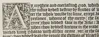An illustration from The booke of the common prayer and administracion of the sacramentes, and other rites and ceremonies of the churche: after the vse of the Churche of England. (1549)