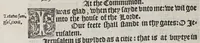 An illustration from The booke of the common prayer and administracion of the sacramentes, and other rites and ceremonies of the churche: after the vse of the Churche of England. (1549)