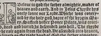 An illustration from The booke of common prayer, and adminystracion of the sacramentes, and other rytes, and ceremonies in the Churche of Englande (1552)
