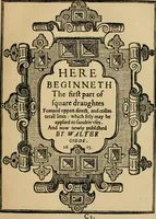 An illustration from A booke of sundry draughtes principaly serving for glasiers: and not impertinent for plasters, and gardiners : besides sundry other professions. Whereunto is annexed the manner how to anniel in glas: and also the true forme of the fornace, and the secretes thereof (1615)