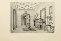 An illustration from The book of American interiors, prepared by Charles Wyllys Elliott from existing houses; with preliminary essays and letterpress descriptions; illustrated in heliotype (1876)