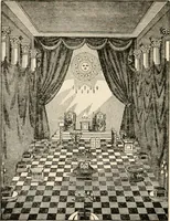 An illustration from The book of the ancient and accepted Scottish rite of freemasonry : containing instructions in all the degrees from the third to the thirty-third, and last degree of the rite : together with ceremonies of inauguration ... etc. (1914)