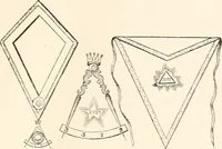 An illustration from The book of the ancient and accepted Scottish rite of freemasonry : containing instructions in all the degrees from the third to the thirty-third, and last degree of the rite : together with ceremonies of inauguration ... etc. (1914)