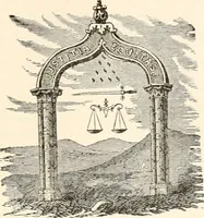 An illustration from The book of the ancient and accepted Scottish rite of freemasonry : containing instructions in all the degrees from the third to the thirty-third, and last degree of the rite : together with ceremonies of inauguration ... etc. (1914)