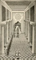 An illustration from The book of the ancient and accepted Scottish rite of freemasonry : containing instructions in all the degrees from the third to the thirty-third, and last degree of the rite : together with ceremonies of inauguration ... etc. (1914)