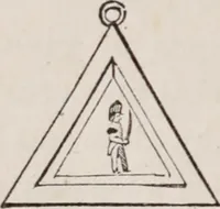 An illustration from The book of the chapter : or, Monitorial instructions, in the degrees of mark, past and most excellent master, and the holy Royal arch (1865)