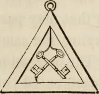 An illustration from The book of the chapter : or, Monitorial instructions, in the degrees of mark, past and most excellent master, and the holy Royal arch (1865)