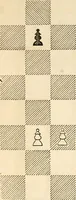 Picture 44 of 84 from The book of chess: containing the rudiments of the game, and elementary analyses of the most popular openings ; exemplified in games actually played by the greatest masters; including Staunton's analysis of the king's and queen's gambits, numerous positions and problems on diagrams, both original and selected; also a series of chess tales, with illustrations engraved from original designs ; the whole extracted and translated from the best sources (1857), leaf 107