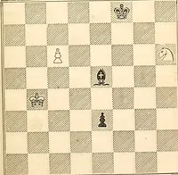 Picture 50 of 84 from The book of chess: containing the rudiments of the game, and elementary analyses of the most popular openings ; exemplified in games actually played by the greatest masters; including Staunton's analysis of the king's and queen's gambits, numerous positions and problems on diagrams, both original and selected; also a series of chess tales, with illustrations engraved from original designs ; the whole extracted and translated from the best sources (1857), leaf 114