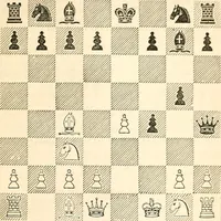 Picture 74 of 84 from The book of chess: containing the rudiments of the game, and elementary analyses of the most popular openings ; exemplified in games actually played by the greatest masters; including Staunton's analysis of the king's and queen's gambits, numerous positions and problems on diagrams, both original and selected; also a series of chess tales, with illustrations engraved from original designs ; the whole extracted and translated from the best sources (1857), leaf 398