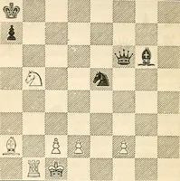 Picture 80 of 84 from The book of chess: containing the rudiments of the game, and elementary analyses of the most popular openings ; exemplified in games actually played by the greatest masters; including Staunton's analysis of the king's and queen's gambits, numerous positions and problems on diagrams, both original and selected; also a series of chess tales, with illustrations engraved from original designs ; the whole extracted and translated from the best sources (1857), leaf 465