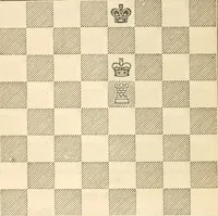 An illustration from The book of chess: containing the rudiments of the game, and elementary analyses of the most popular openings ; exemplified in games actually played by the greatest masters; including Staunton's analysis of the king's and queen's gambits, numerous positions and problems on diagrams, both original and selected; also a series of chess tales, with illustrations engraved from original designs ; the whole extracted and translated from the best sources (1857)