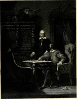 Picture 2 of 84 from The book of chess: containing the rudiments of the game, and elementary analyses of the most popular openings ; exemplified in games actually played by the greatest masters; including Staunton's analysis of the king's and queen's gambits, numerous positions and problems on diagrams, both original and selected; also a series of chess tales, with illustrations engraved from original designs ; the whole extracted and translated from the best sources (1857), leaf 7