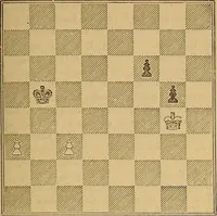 An illustration from The book of chess: containing the rudiments of the game, and elementary analyses of the most popular openings (1882)