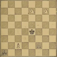 An illustration from The book of chess: containing the rudiments of the game, and elementary analyses of the most popular openings (1882)