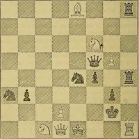 An illustration from The book of chess: containing the rudiments of the game, and elementary analyses of the most popular openings (1882)