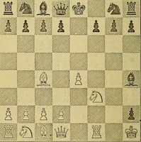An illustration from The book of chess: containing the rudiments of the game, and elementary analyses of the most popular openings (1882)