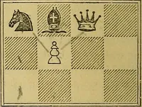 An illustration from The book of chess: containing the rudiments of the game, and elementary analyses of the most popular openings (1882)