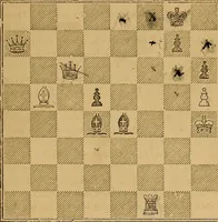An illustration from The book of chess: containing the rudiments of the game, and elementary analyses of the most popular openings (1882)