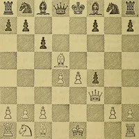 An illustration from The book of chess: containing the rudiments of the game, and elementary analyses of the most popular openings (1882)