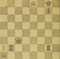 An illustration from The book of chess: containing the rudiments of the game, and elementary analyses of the most popular openings (1882)