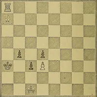 An illustration from The book of chess: containing the rudiments of the game, and elementary analyses of the most popular openings (1882)