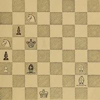 An illustration from The book of chess: containing the rudiments of the game, and elementary analyses of the most popular openings (1882)