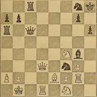 An illustration from The book of chess: containing the rudiments of the game, and elementary analyses of the most popular openings (1882)