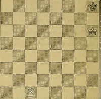 An illustration from The book of chess: containing the rudiments of the game, and elementary analyses of the most popular openings (1882)