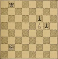 An illustration from The book of chess: containing the rudiments of the game, and elementary analyses of the most popular openings (1882)