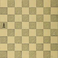 An illustration from The book of chess: containing the rudiments of the game, and elementary analyses of the most popular openings (1882)