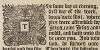 An illustration from The book of common-prayer and administration of the sacraments, and other rites & ceremonies of the Church, according to the use of the Church of England : together with the Psalter or Psalms of David, pointed as they are to be sung or said in churches, and the form & manner of making, ordaining, & consecrating of bishops, priests, and deacons (1669)