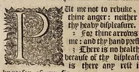 An illustration from The book of common-prayer and administration of the sacraments, and other rites & ceremonies of the Church, according to the use of the Church of England : together with the Psalter or Psalms of David, pointed as they are to be sung or said in churches, and the form & manner of making, ordaining, & consecrating of bishops, priests, and deacons (1669)