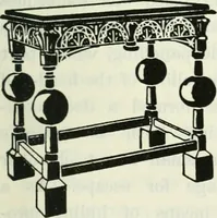 An illustration from The book of decorative furniture, its form, colour and history (1910)