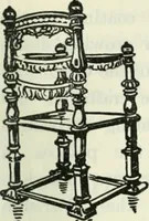 An illustration from The book of decorative furniture, its form, colour and history (1910)