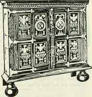 An illustration from The book of decorative furniture, its form, colour and history (1910)