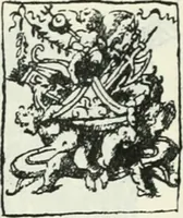 An illustration from The book of decorative furniture, its form, colour and history (1910)