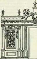 An illustration from The book of decorative furniture, its form, colour and history (1910)