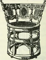 An illustration from The book of decorative furniture, its form, colour and history (1910)