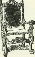An illustration from The book of decorative furniture, its form, colour and history (1910)