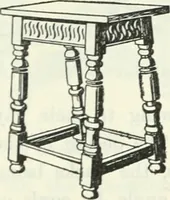 An illustration from The book of decorative furniture, its form, colour and history (1910)