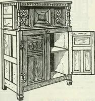 An illustration from The book of decorative furniture, its form, colour and history (1910)