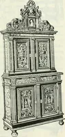 An illustration from The book of decorative furniture, its form, colour and history (1910)