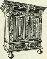 An illustration from The book of decorative furniture, its form, colour and history (1910)