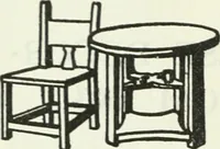 An illustration from The book of decorative furniture, its form, colour and history (1910)