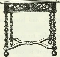 An illustration from The book of decorative furniture, its form, colour and history (1910)