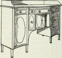 An illustration from The book of decorative furniture, its form, colour and history (1910)